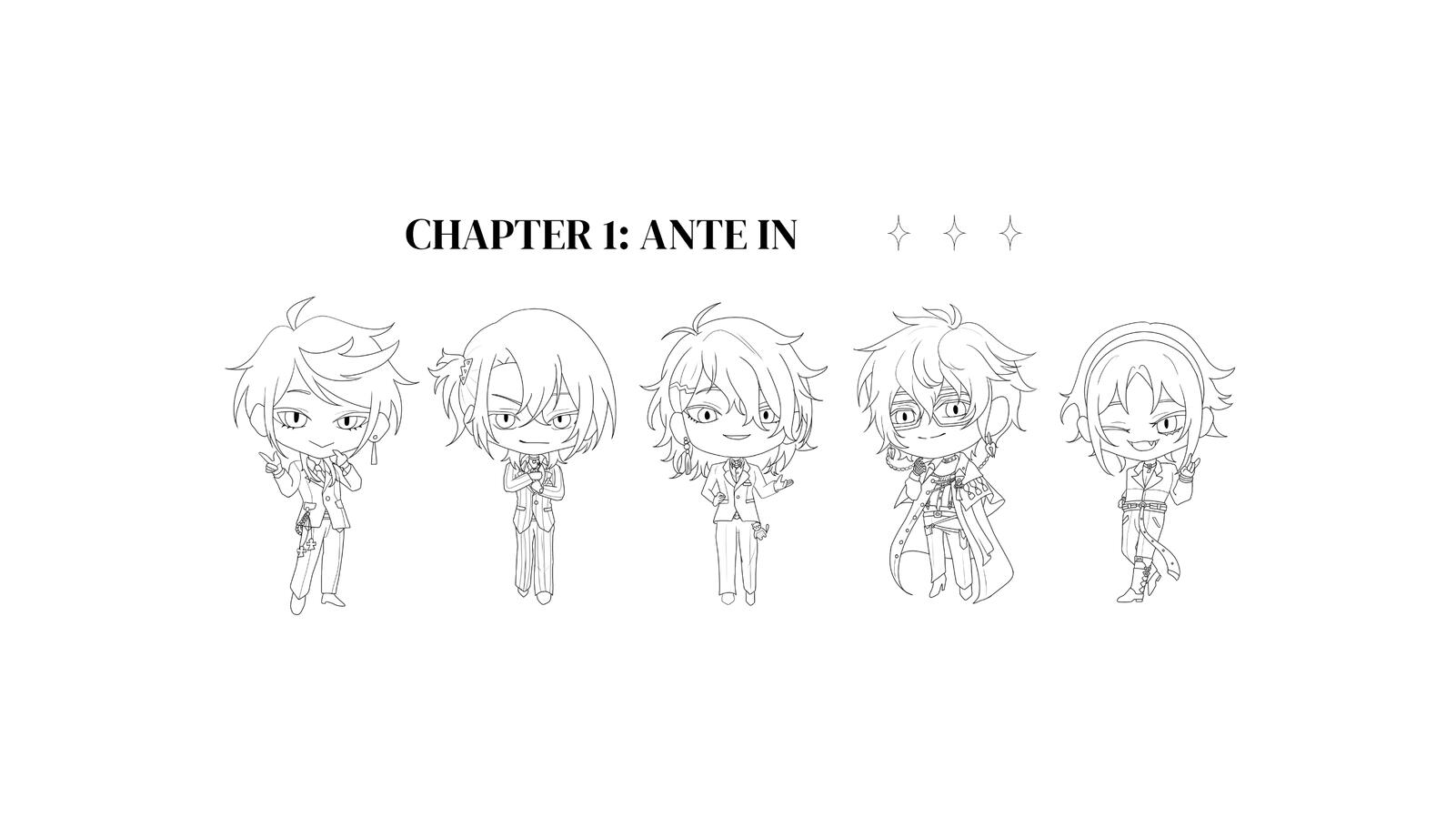 [Light The Way Visual Novel] Transition/Loading Screen Illustration: Luxiem. | Linearrt by me.