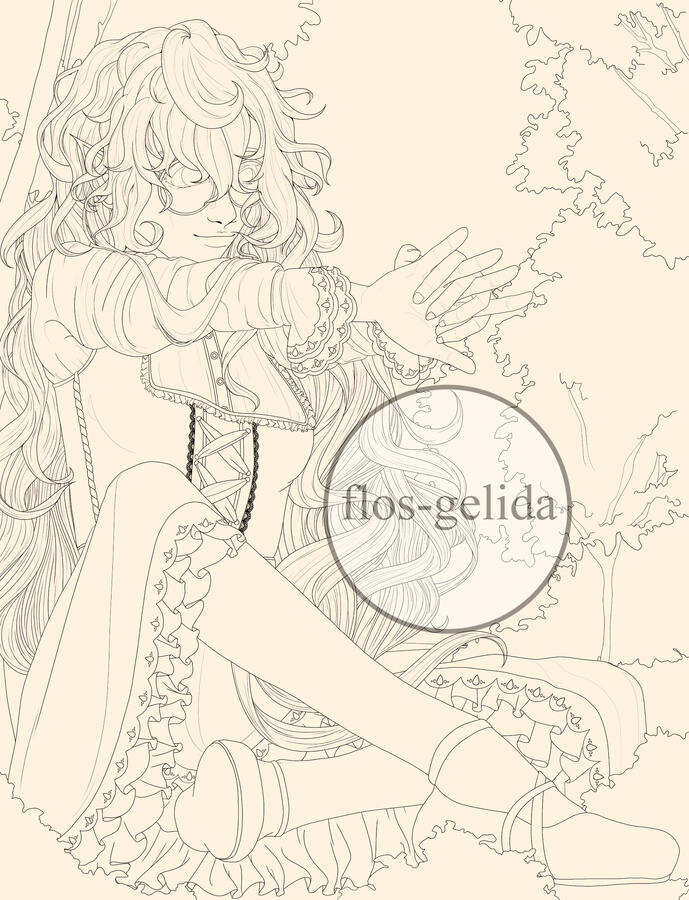 [Uprooted] Original Character Illustration: Fiona. | Art and design by me.