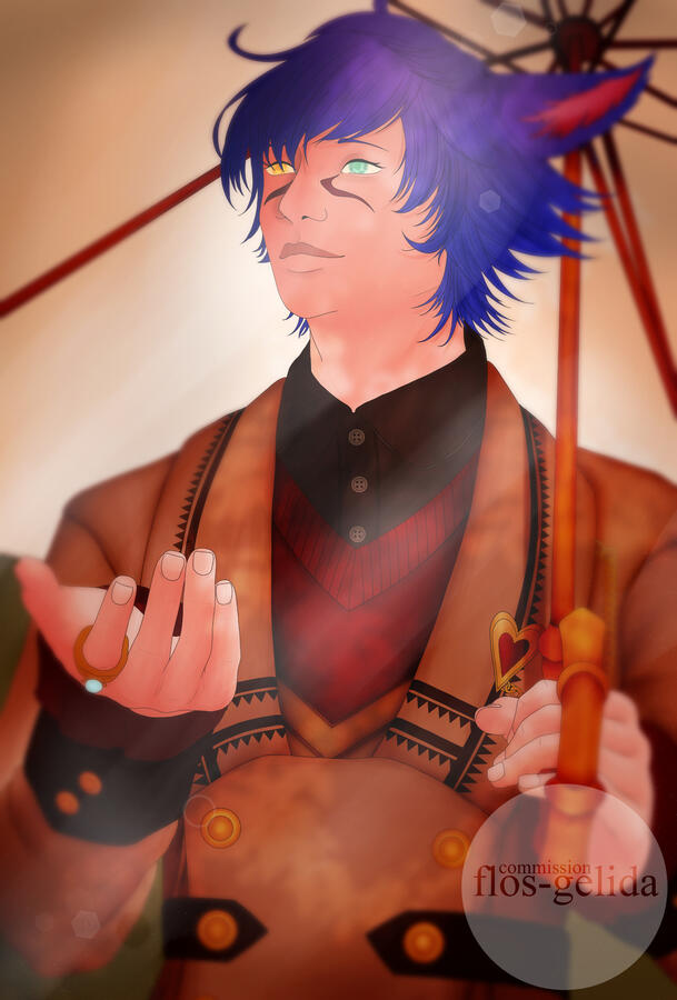 [FFXIV] Commission Illustration: Ier&#39;i Folre. | Art by me.