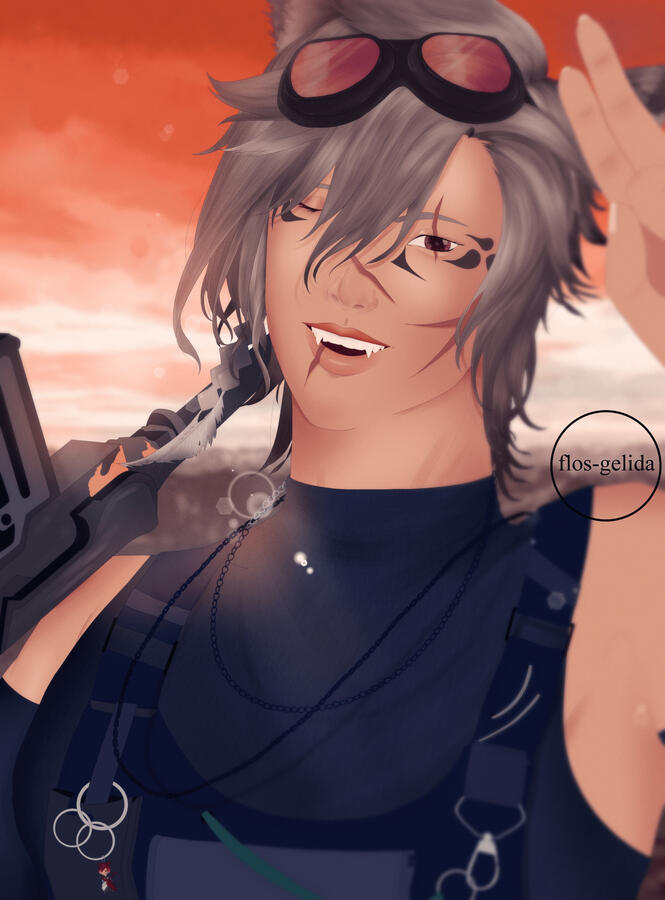 [FFXIV] Commission Illustration: Kasper Leclair. | Art by me.